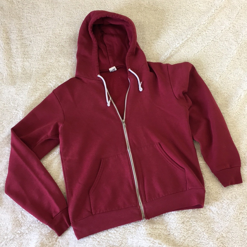 American Apparel burgundy hoodie